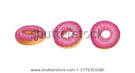 Stockfoto: Doughnuts With Multi Coloured Icing Sugar