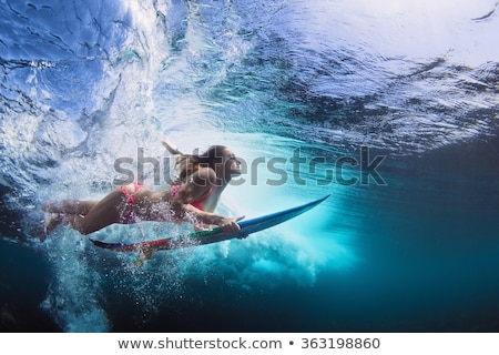 Stok fotoğraf: Beautiful Surfer Girl