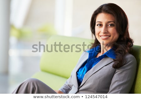 ストックフォト: Happy Hispanic Business Woman Smiling At Camera