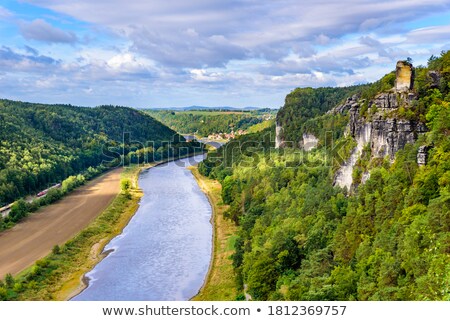 [[stock_photo]]: Sandstone Mountains In Saxony