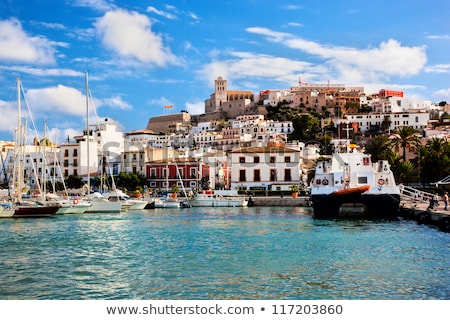 Foto d'archivio: Old Town And Ibiza Harbour