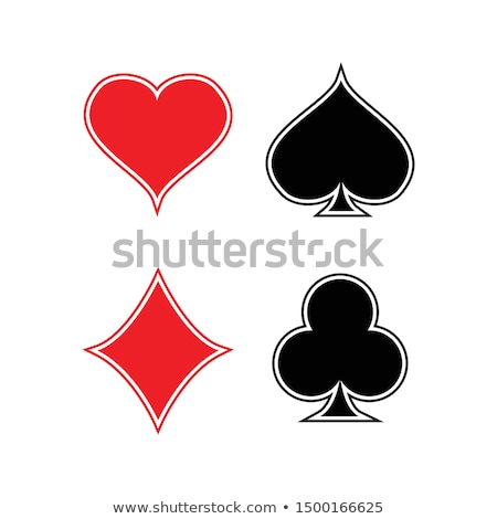 Foto stock: Colorful Dices And Card Suits