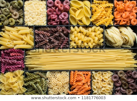 Foto stock: Assortment Of Colored Pasta