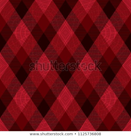 Zdjęcia stock: Decorative Diagonal Tartan Inspired Vector Seamless Pattern Background 7
