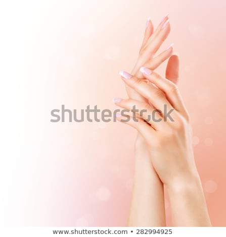 Foto stock: Beauty And Skin Care Beautiful Female Hands With Soft Skin Elegant Female Hands With Pink Manicure