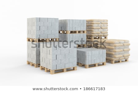 Stock photo: Construction Blocks In A Pile