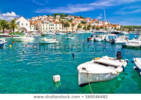 Waterfront Of Hvar Town Hvar Island Croatia Stockfoto © xbrchx