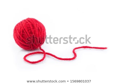 Foto d'archivio: Ball Of Red Yarn