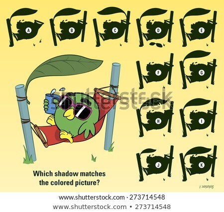 Foto stock: Kids Game To Stimulate Attention Through Matching