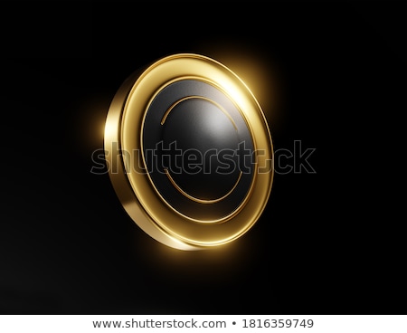 Abstract 3d Style Circular Golden Background Design ストックフォト © Alkestida