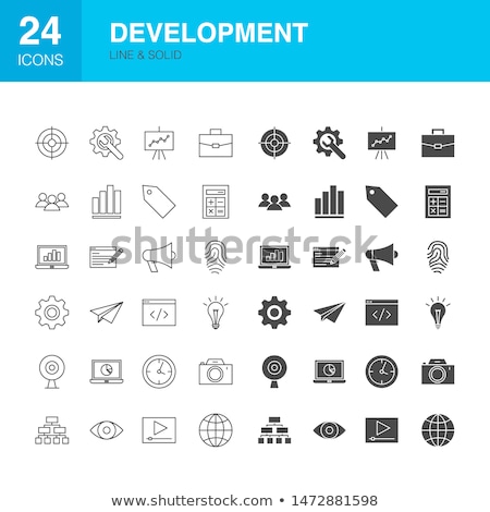 Zdjęcia stock: Link Building Vector Glyph Icon