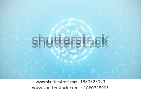 Foto stock: Glowing Heartbeat Line Medical Science Banner Design