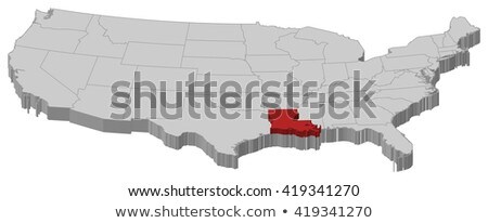 Map Of The United States Louisiana Highlighted Zdjęcia stock © Schwabenblitz