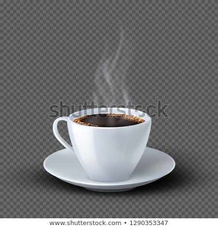 Stock photo: Coffee Cup On Black