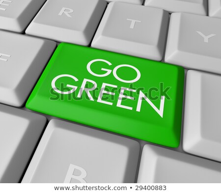 A Keyboard With A Key Reading Go Green Stock photo © iQoncept