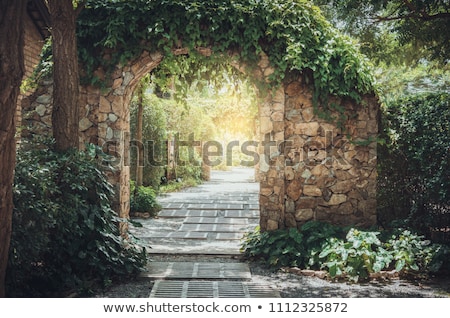 Foto stock: Gate To Garden