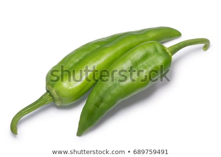 Foto stock: Numex Big Jim Green Chiles Paths Top View