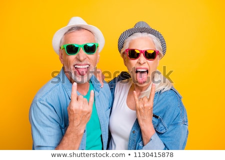 Stok fotoğraf: Senior Music Lover