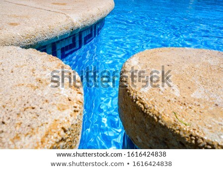 Stock photo: Pillars Inside A Pool To Separate Bathing Areas