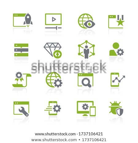 Seo And Digital Martketing Icons 2 Of 2 Natura Series Zdjęcia stock © Palsur