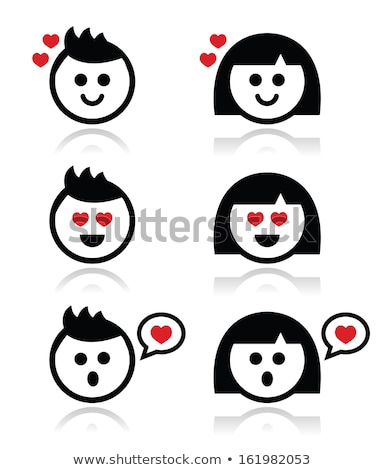 Cute Happy Woman Face With Speech Bubble [[stock_photo]] © RedKoala