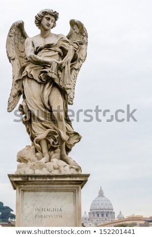 Stock photo: Statue Of Angel At The Castel Santangelo In Rome