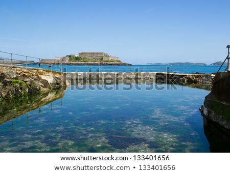 Foto stock: Natural Pool In Guernsey