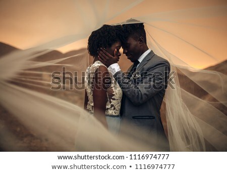 Couple Celebrating A Wedding In The Mountains Imagine de stoc © Stasia04