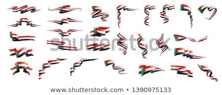 Stock fotó: Sudan Flag Vector Illustration On A White Background