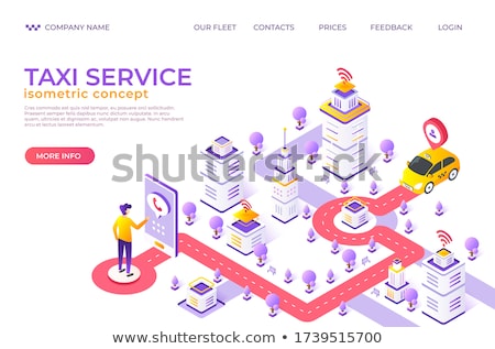 Stock photo: Delivery Point Concept Landing Page