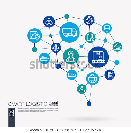 Stock foto: Smart Logistics Technologies Abstract Concept Vector Illustrations