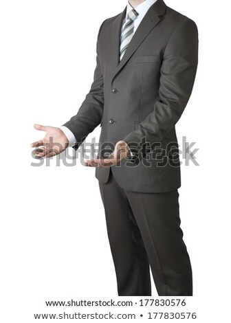 Man In Suit Holding His Hand Before Him [[stock_photo]] © cherezoff