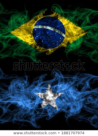 Foto stock: Brazil And Somalia Flags