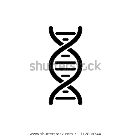 Stok fotoğraf: Dna Icon On White Background Vector Illustration