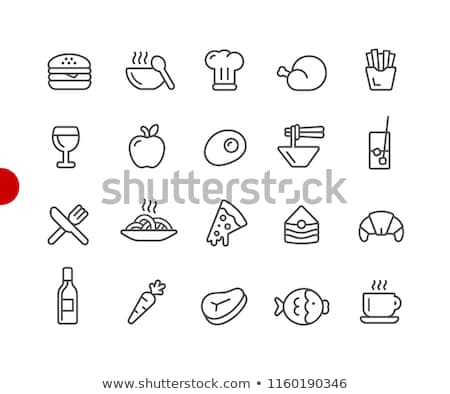 Food Icons - 2 Black Series Stock fotó © Palsur
