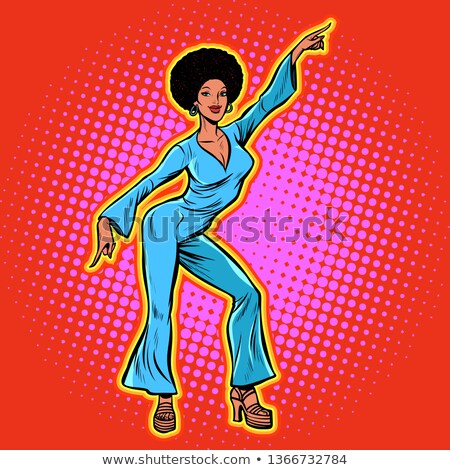 Afro Girl In Disco Stockfoto © studiostoks