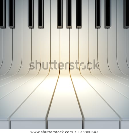 Arts On White Keyboard With Blue Key Imagine de stoc © nav