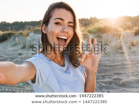 Foto stock: Young Woman In Love