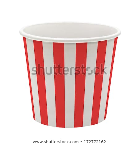 Foto stock: Close Up Of Popcorn In Disposable Paper Cups