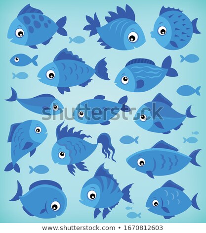 Stock photo: Stylized Fishes Topic Image 8