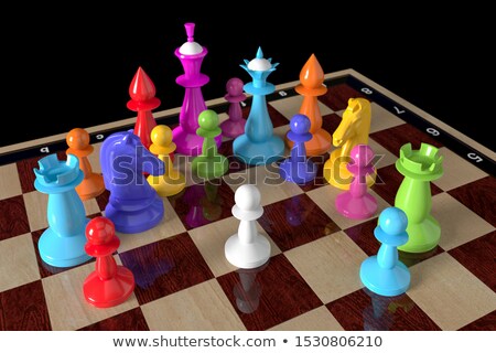 [[stock_photo]]: Pawn In The Colors Of The Rainbow Flag