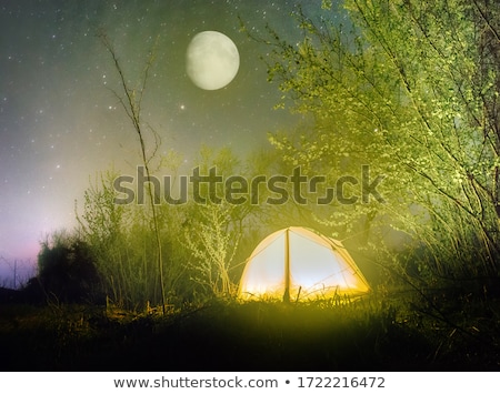 Foto stock: Dreaming Under The Moon