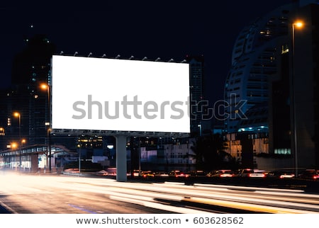 Stock photo: Billboard At Night