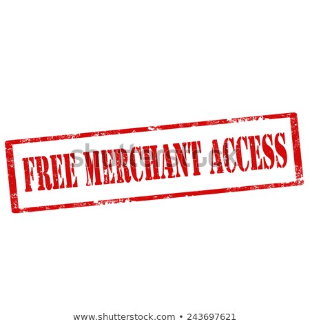 Сток-фото: Free Merchant Access Stamp