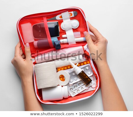 Foto stock: Woman Hands With Glucometer