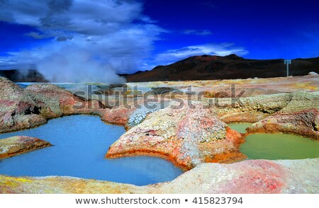 Сток-фото: Geyser Basin Sol De Manana Bolivia