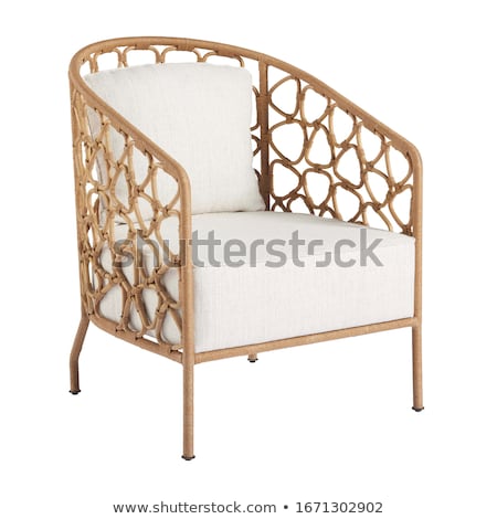 Stockfoto: Wooden Chair On White Background