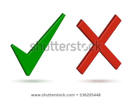 Stock photo: 3d Green Check