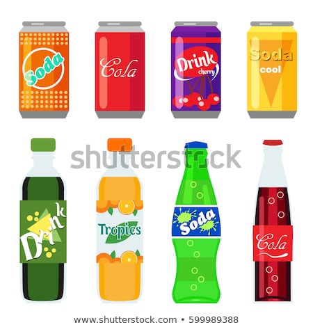 ストックフォト: Flat Cola Can Soda Can Vector Illustration Cola Can Vector Icon