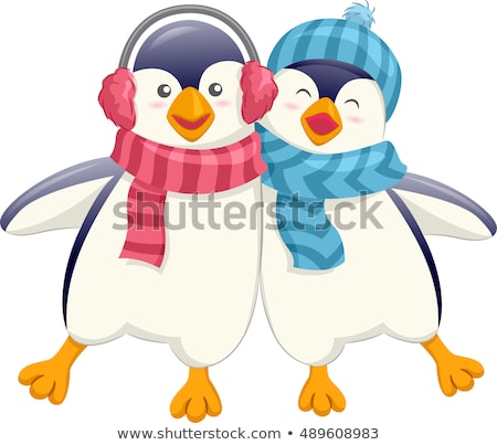 Zdjęcia stock: Cute Penguin Friends Wobble